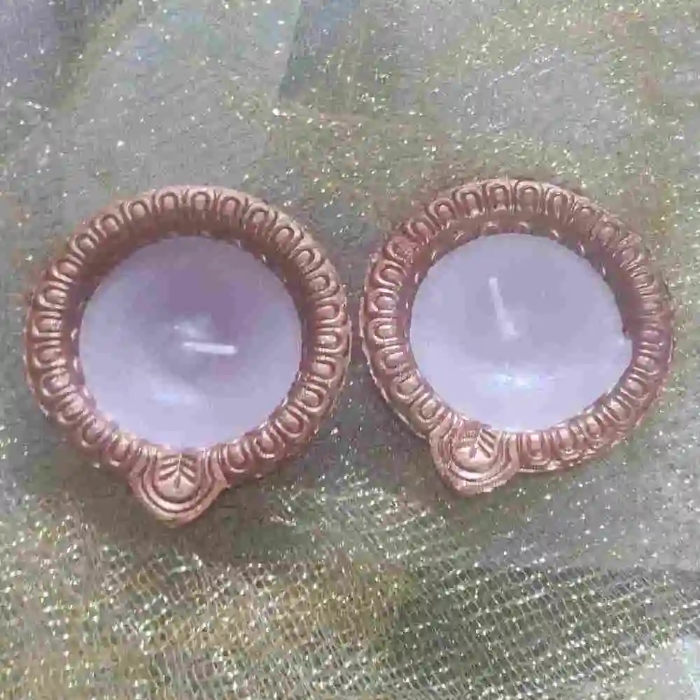 Traditional Wax Diyas Pack of 2 for Diwali Candle
